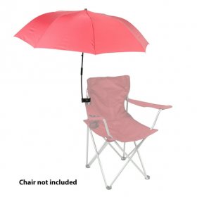 Ozark Trail Regular Chair Umbrella with Universal Clamp, Red (Chair Is Not Included), Adult