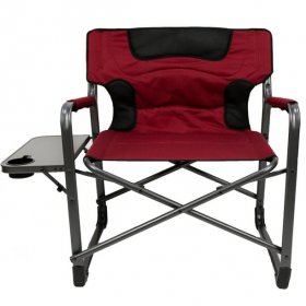 Ozark Trail Camping Director Chair XXL, Red, Adult, 10lbs